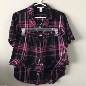Victoria’s Secret Button Down Pajama Set EUC XS